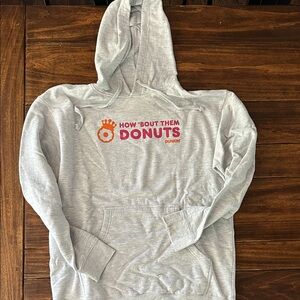 Dunkin' Gray Hoodie - Comfortable and Stylish
